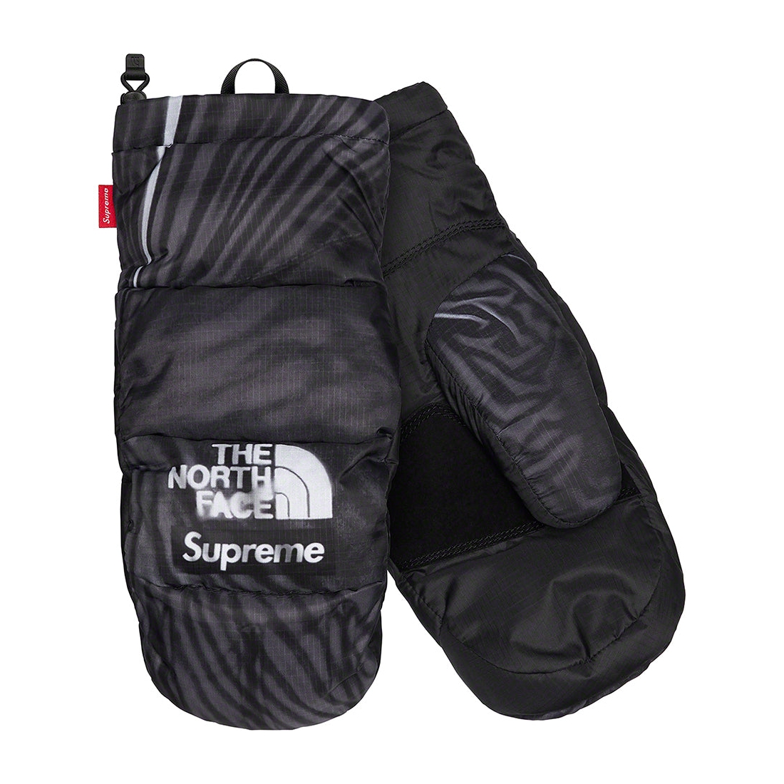 Details on Supreme The North Face Trompe L’oeil Printed Montana Mitt Black from spring summer
                                                    2023 (Price is $98)