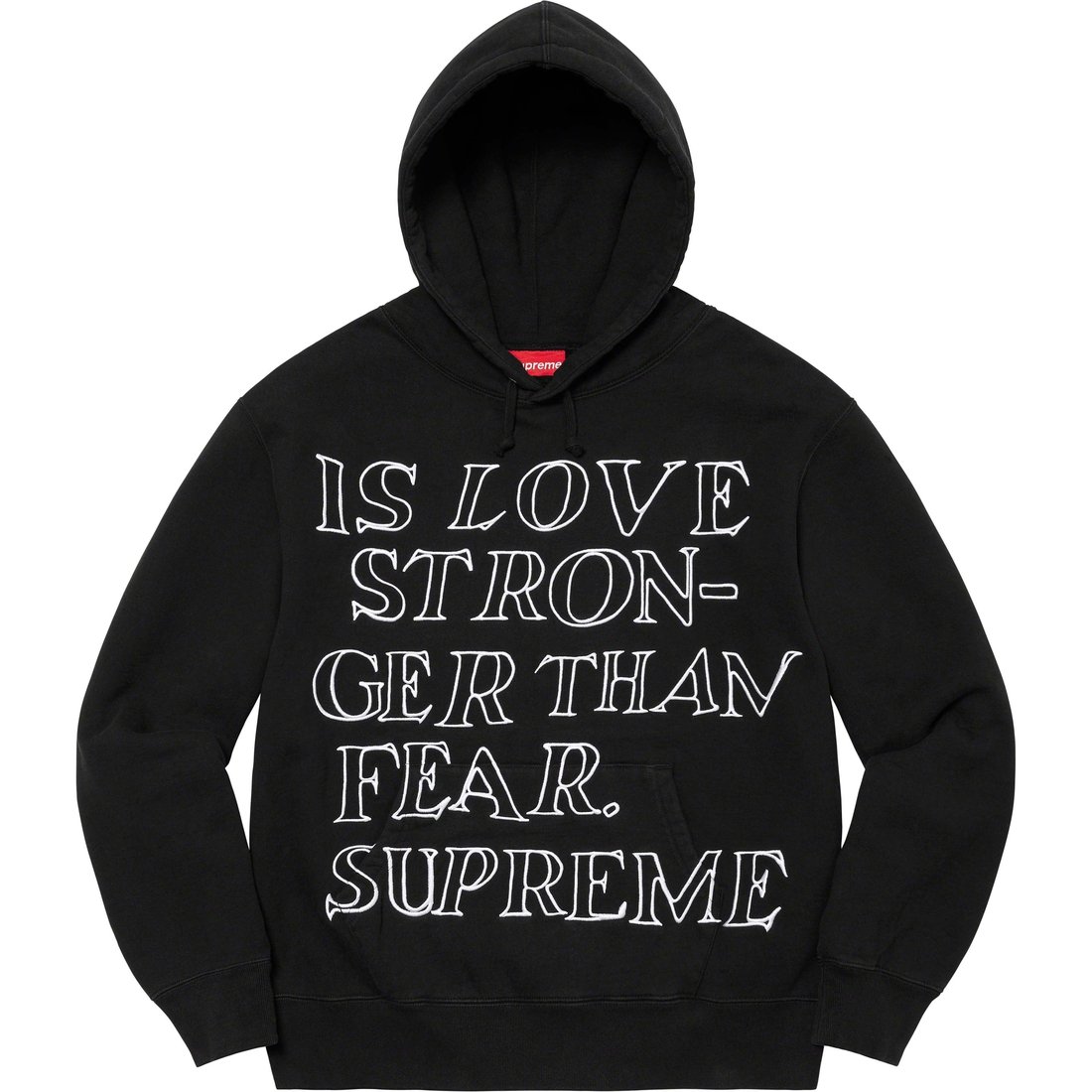 M 23ss Supreme Stronger Than Fear Hooded