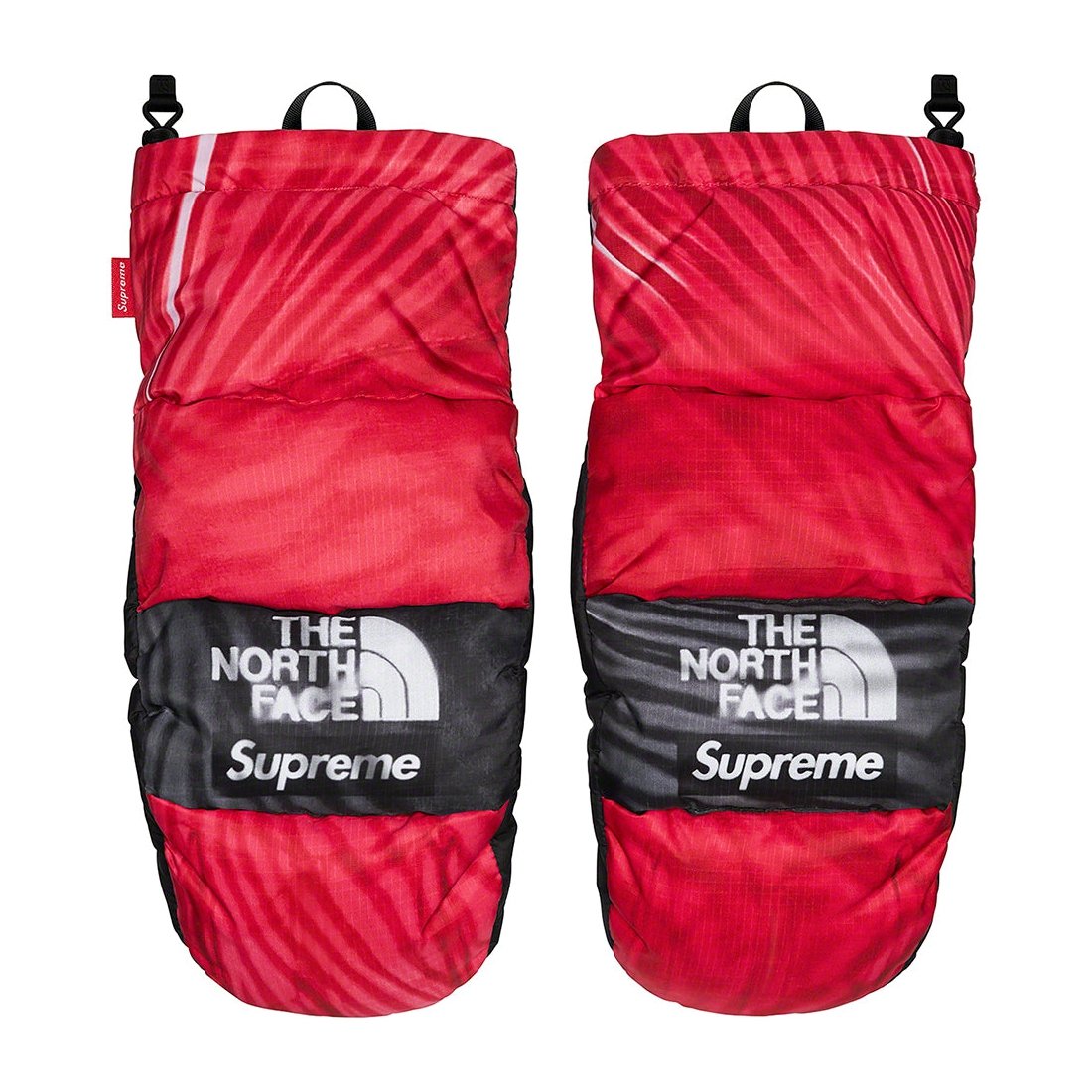 Details on Supreme The North Face Trompe L’oeil Printed Montana Mitt Red from spring summer
                                                    2023 (Price is $98)
