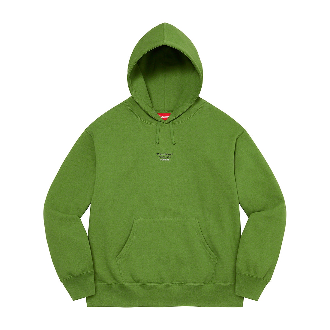 Details on World Famous Micro Hooded Sweatshirt Green from spring summer
                                                    2023 (Price is $158)