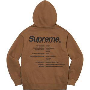 Worldwide Hooded Sweatshirt - spring summer 2023 - Supreme