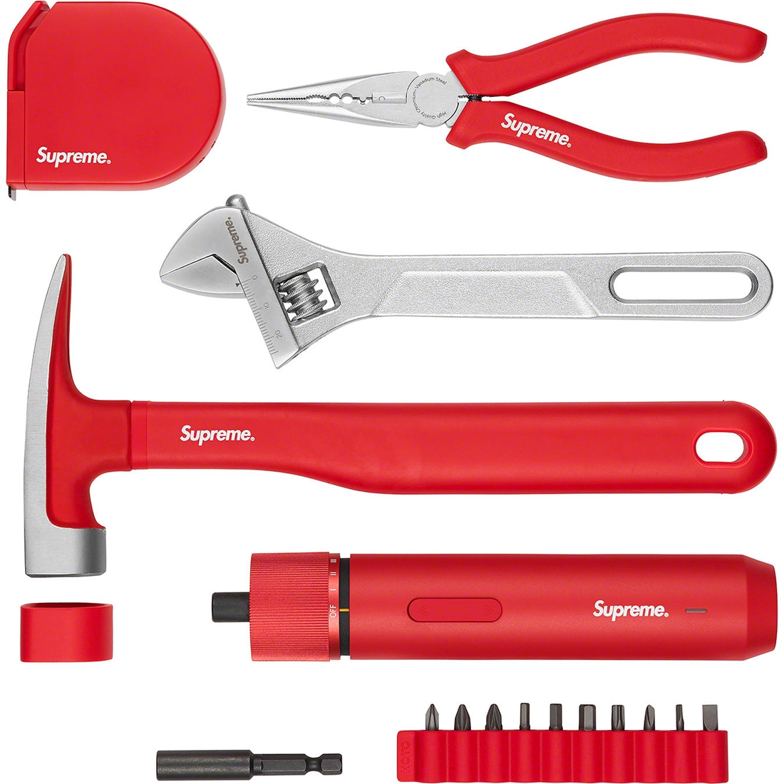 Details on Supreme Hoto 5-Piece Tool Set Red from spring summer
                                                    2023 (Price is $158)