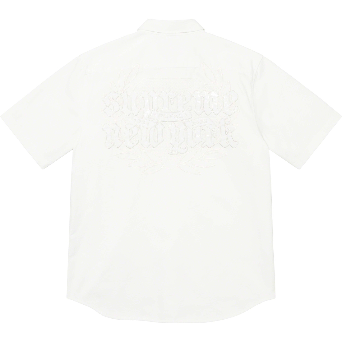 Details on Croc Patch S S Work Shirt White from spring summer
                                                    2023 (Price is $138)
