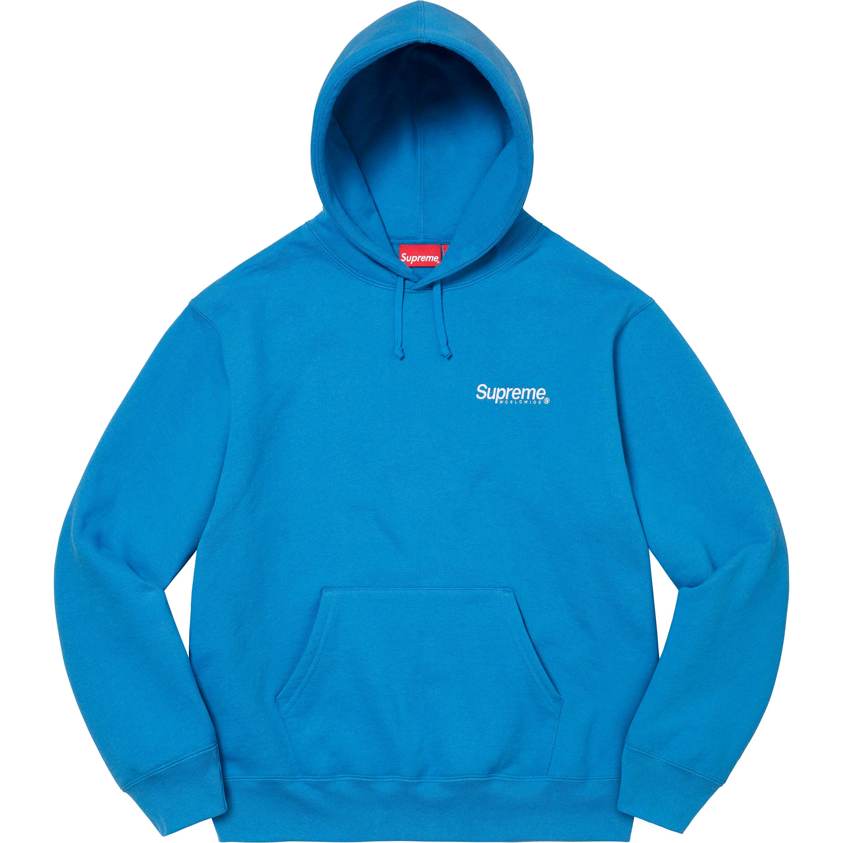 Supreme Worldwide Hooded Sweatshirt Blue-