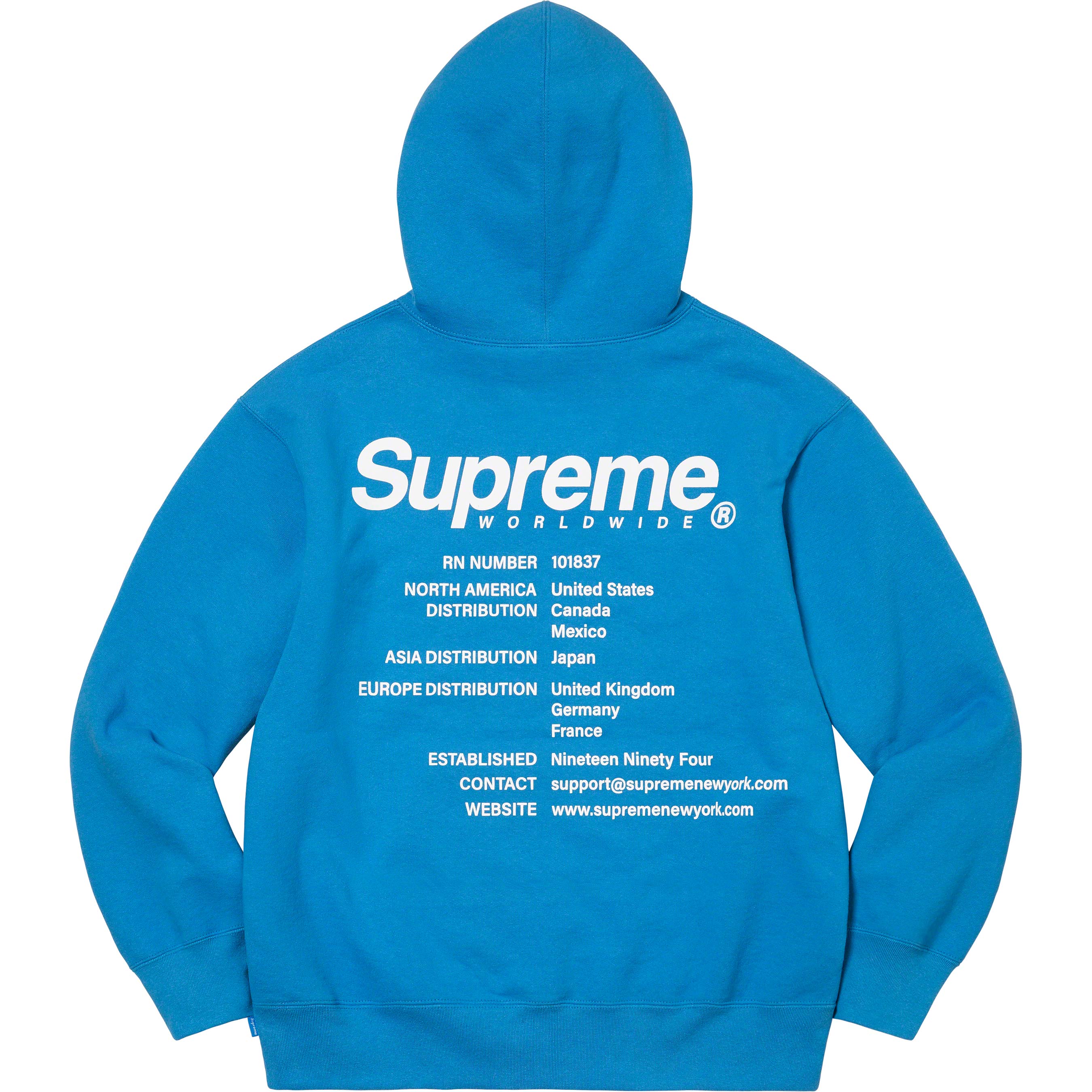 Supreme Inside Out Box Logo Hooded Sweatshirt Black - Size XXL
