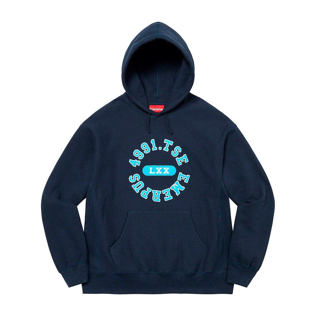 Details on Reverse Hooded Sweatshirt Navy from spring summer
                                                    2023 (Price is $158)