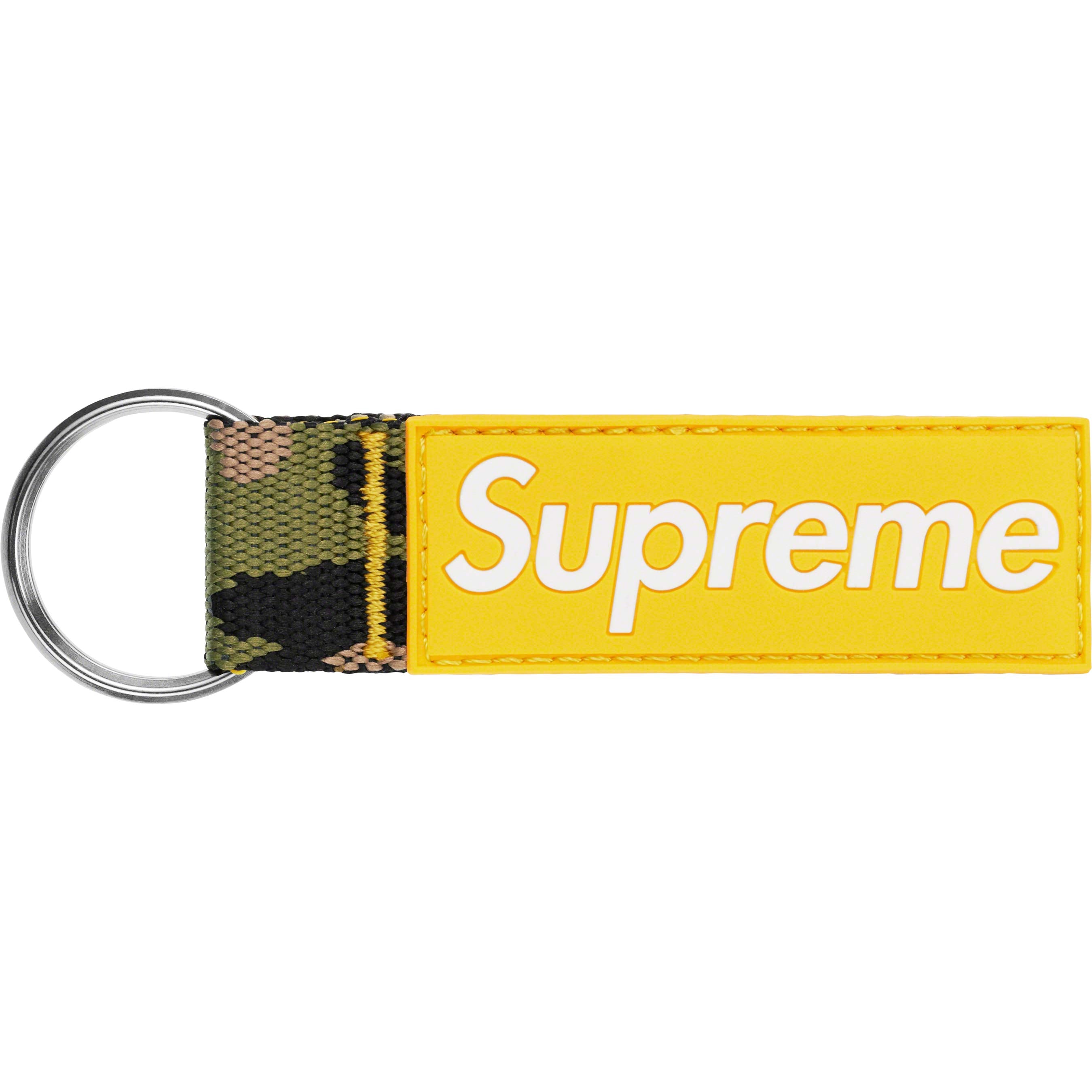 Supreme Lanyard Yellow Keychain