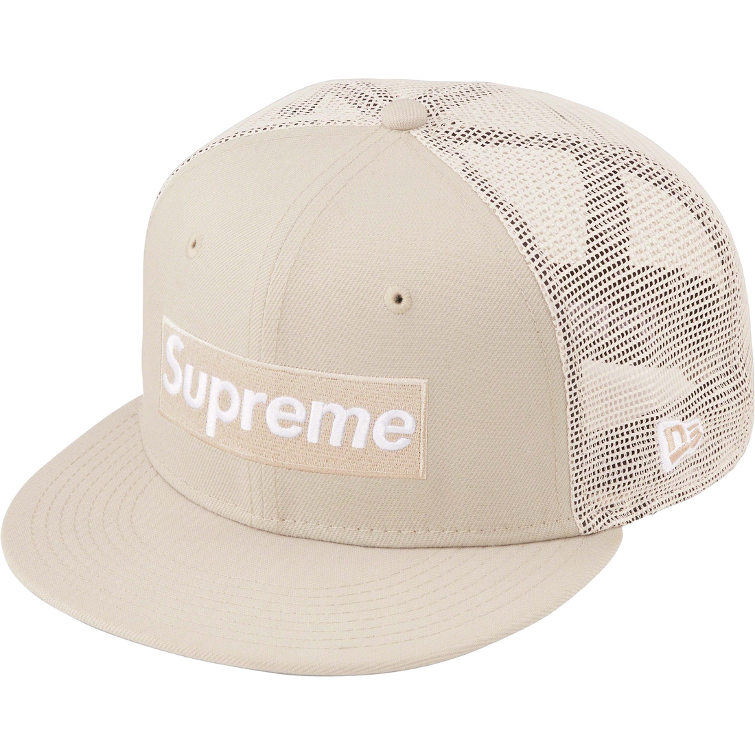 Details on Box Logo Mesh Back New Era Stone from spring summer
                                                    2023 (Price is $50)