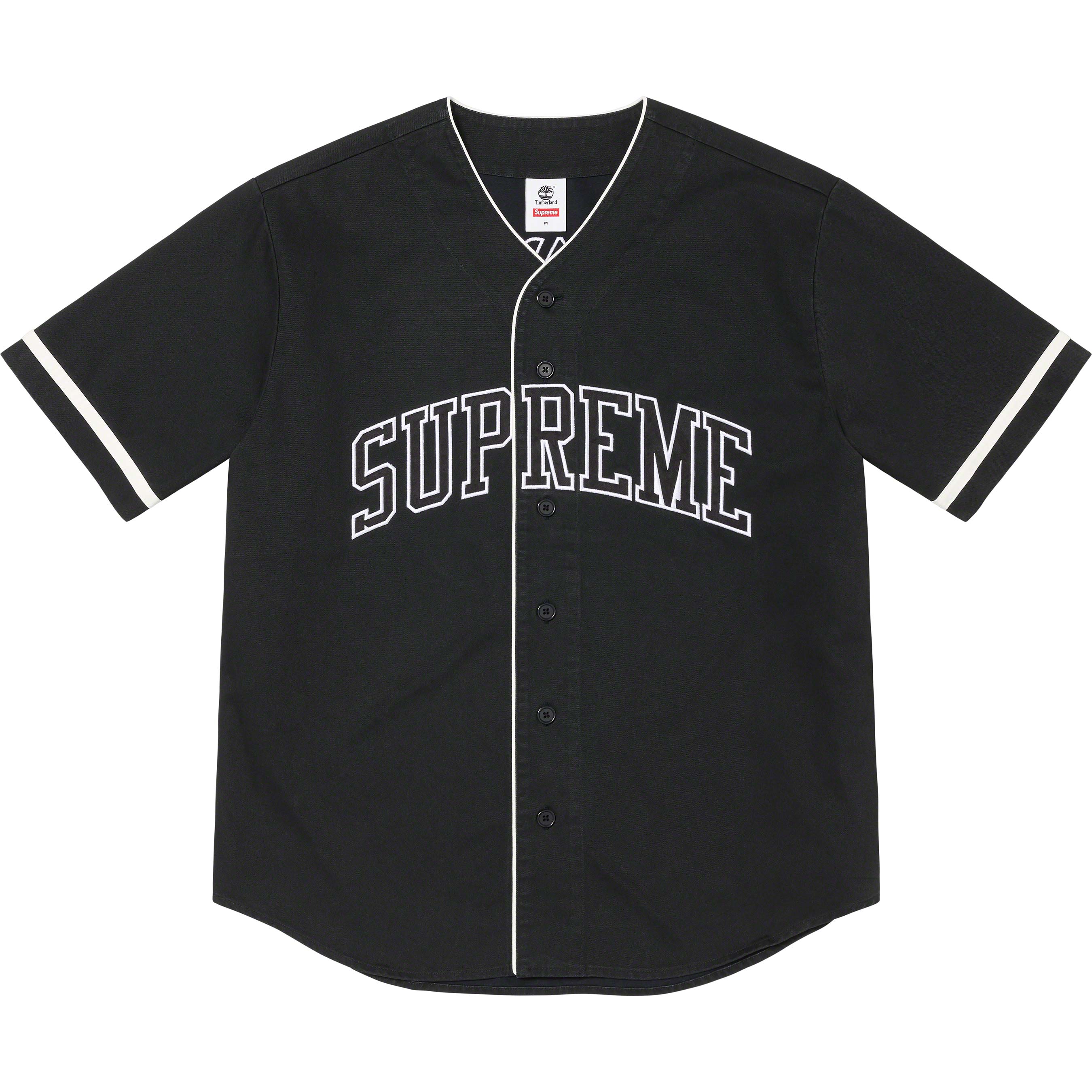 Supreme®/ Timberland® Baseball Jersey All cotton twill with button