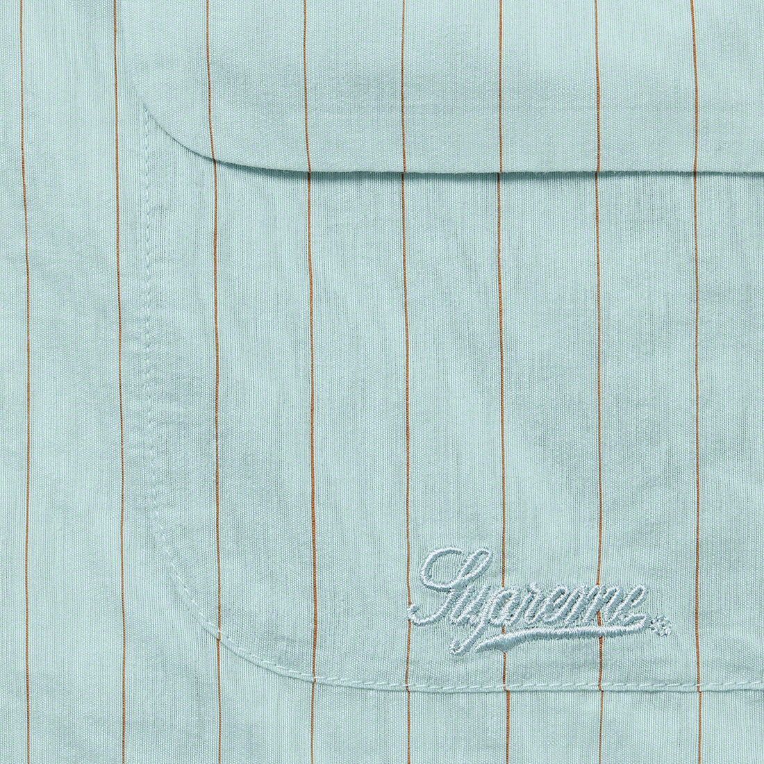 Details on Pinstripe Linen Shirt Light Blue from spring summer
                                                    2023 (Price is $138)
