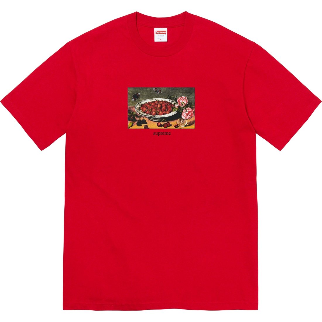 Details on Strawberries Tee Red from spring summer
                                                    2023 (Price is $40)
