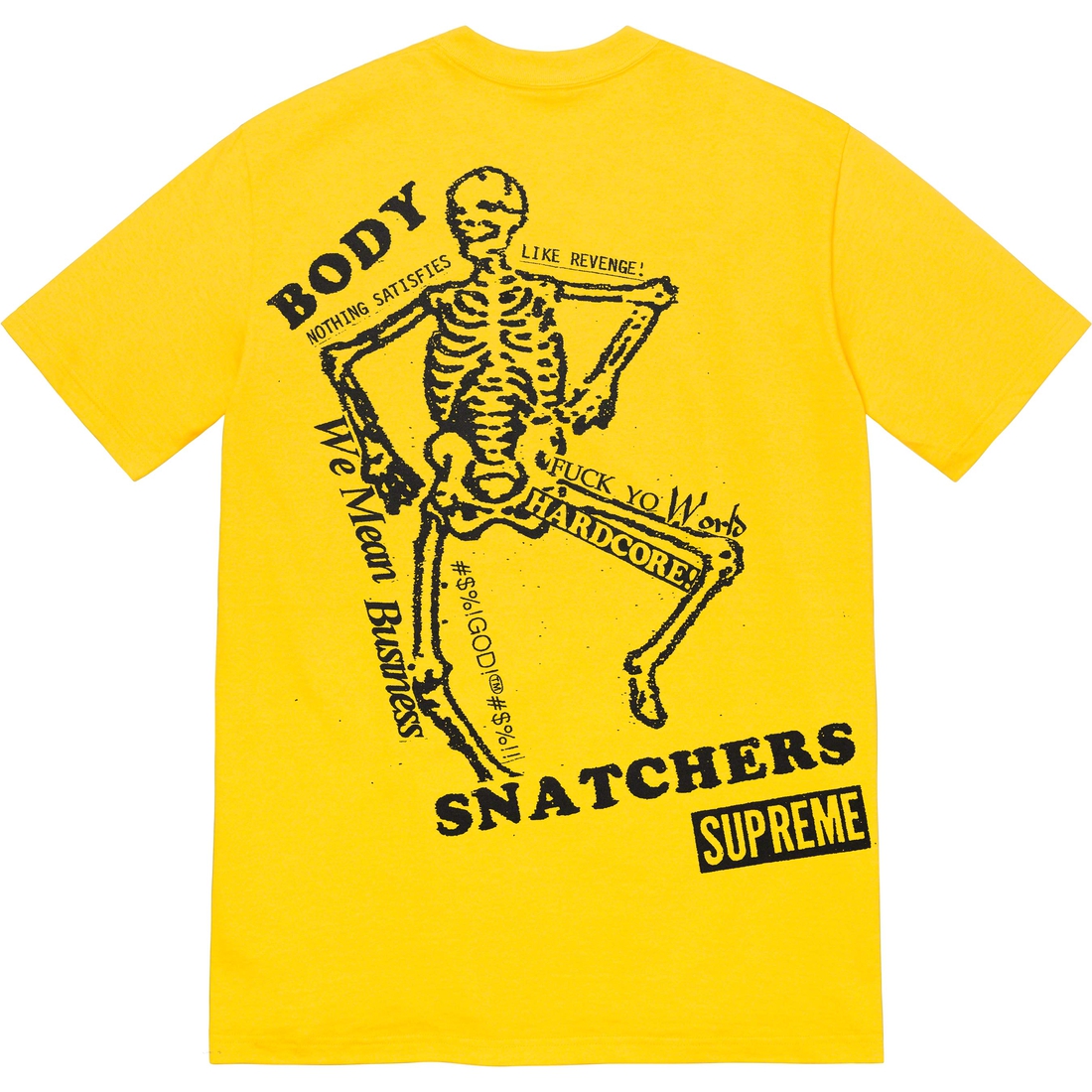 Details on Body Snatchers Tee Yellow from spring summer
                                                    2023 (Price is $40)