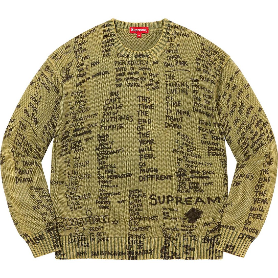 Details on Gonz Poems Sweater Olive from spring summer
                                                    2023 (Price is $168)