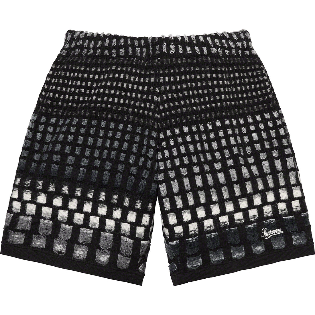 Details on Gradient Grid Knit Short Black from spring summer
                                                    2023 (Price is $138)