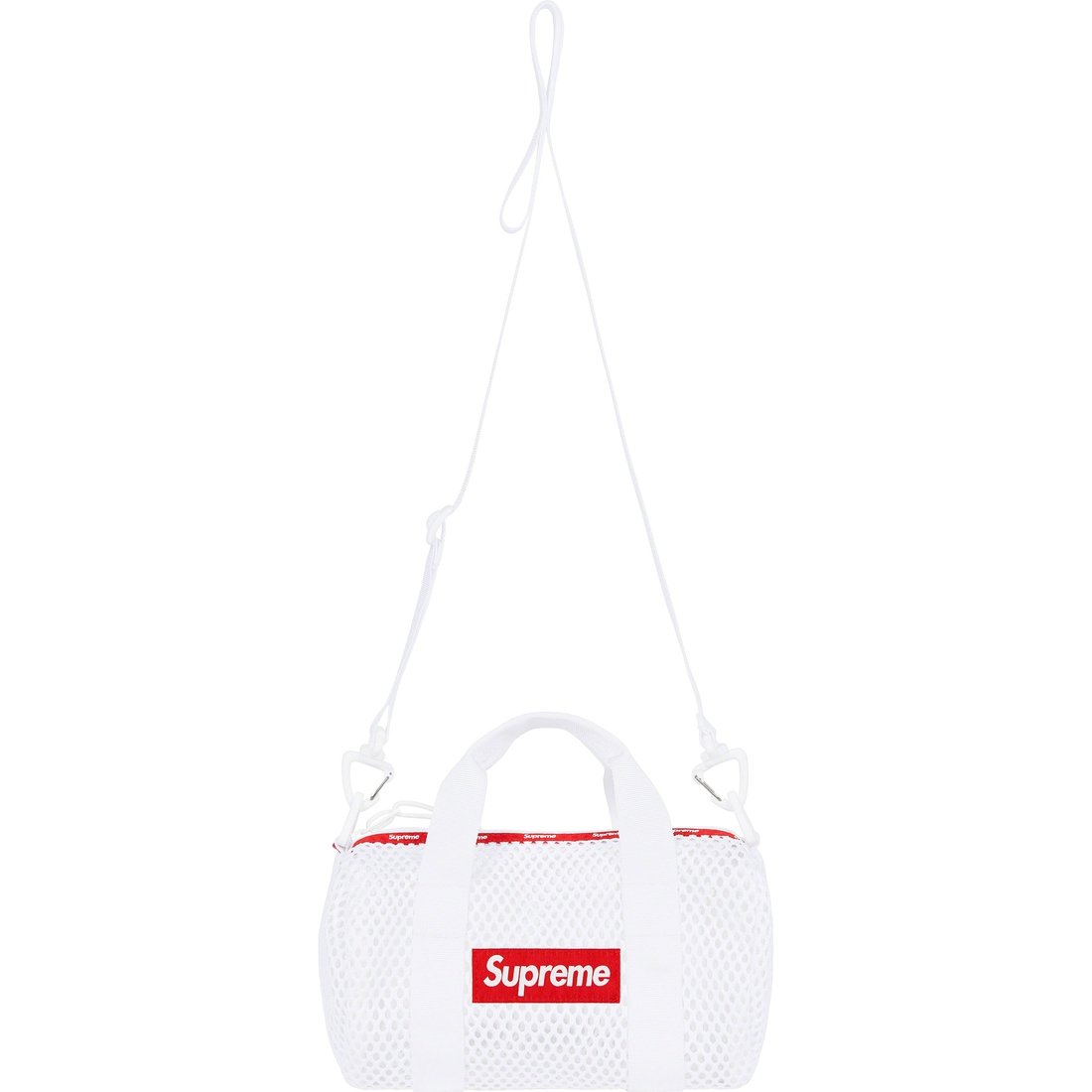 Details on Mesh Mini Duffle Bag White from spring summer
                                                    2023 (Price is $48)
