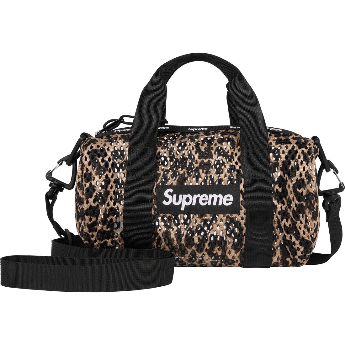 Details on Mesh Mini Duffle Bag Leopard from spring summer
                                                    2023 (Price is $48)