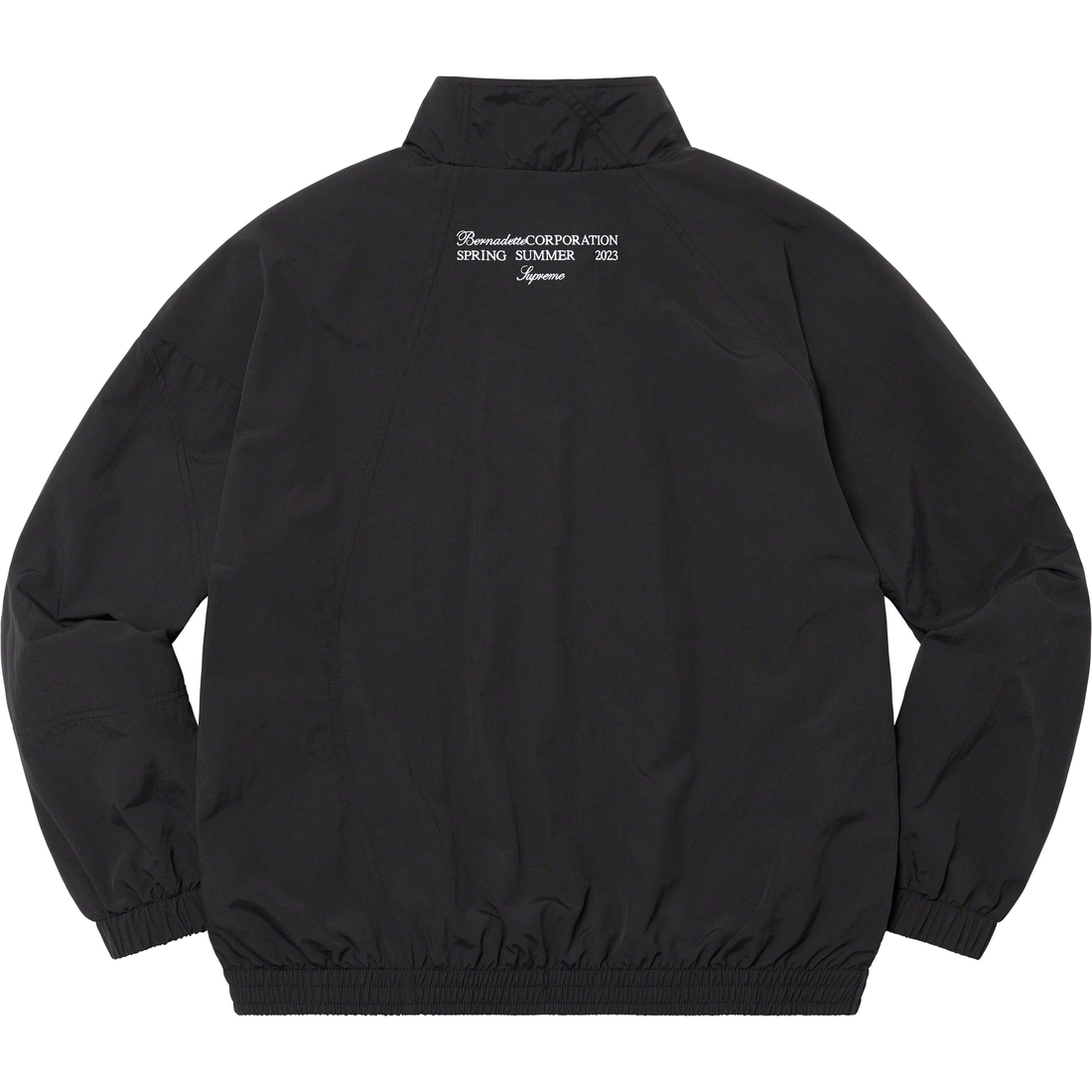 Details on Supreme Bernadette Corporation Track Jacket Black from spring summer
                                                    2023 (Price is $188)