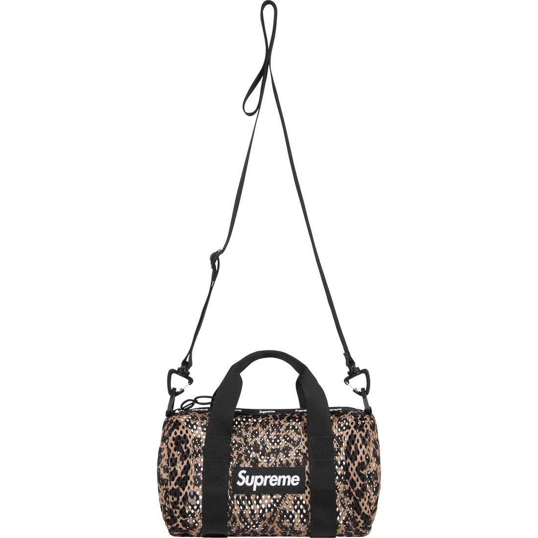 Details on Mesh Mini Duffle Bag Leopard from spring summer
                                                    2023 (Price is $48)