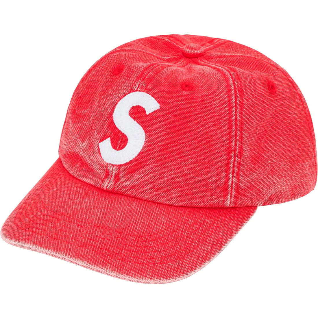 Details on Pigment Canvas S Logo 6-Panel Red from spring summer
                                                    2023 (Price is $48)
