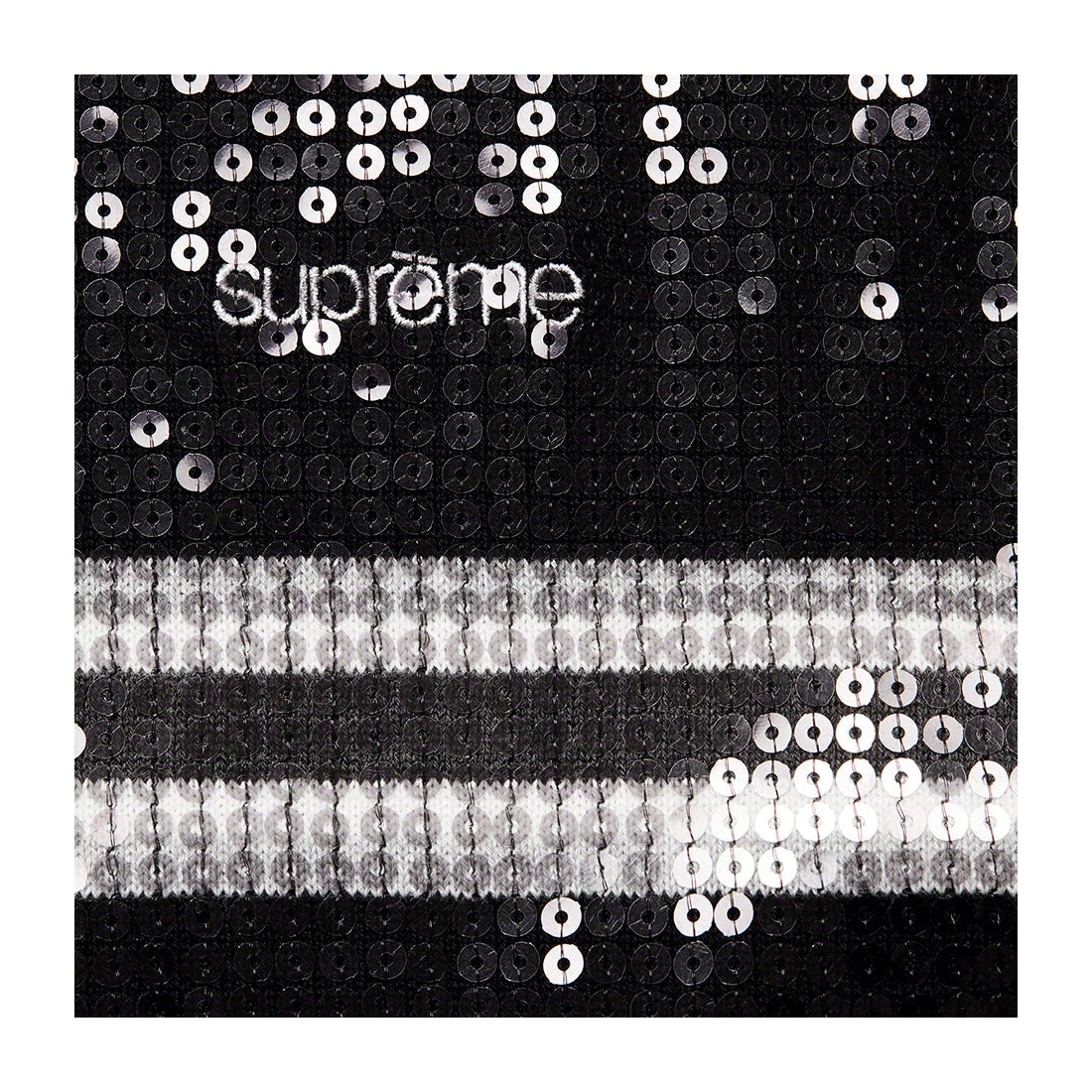 Sequin Stripe Zip Polo - spring summer 2023 - Supreme
