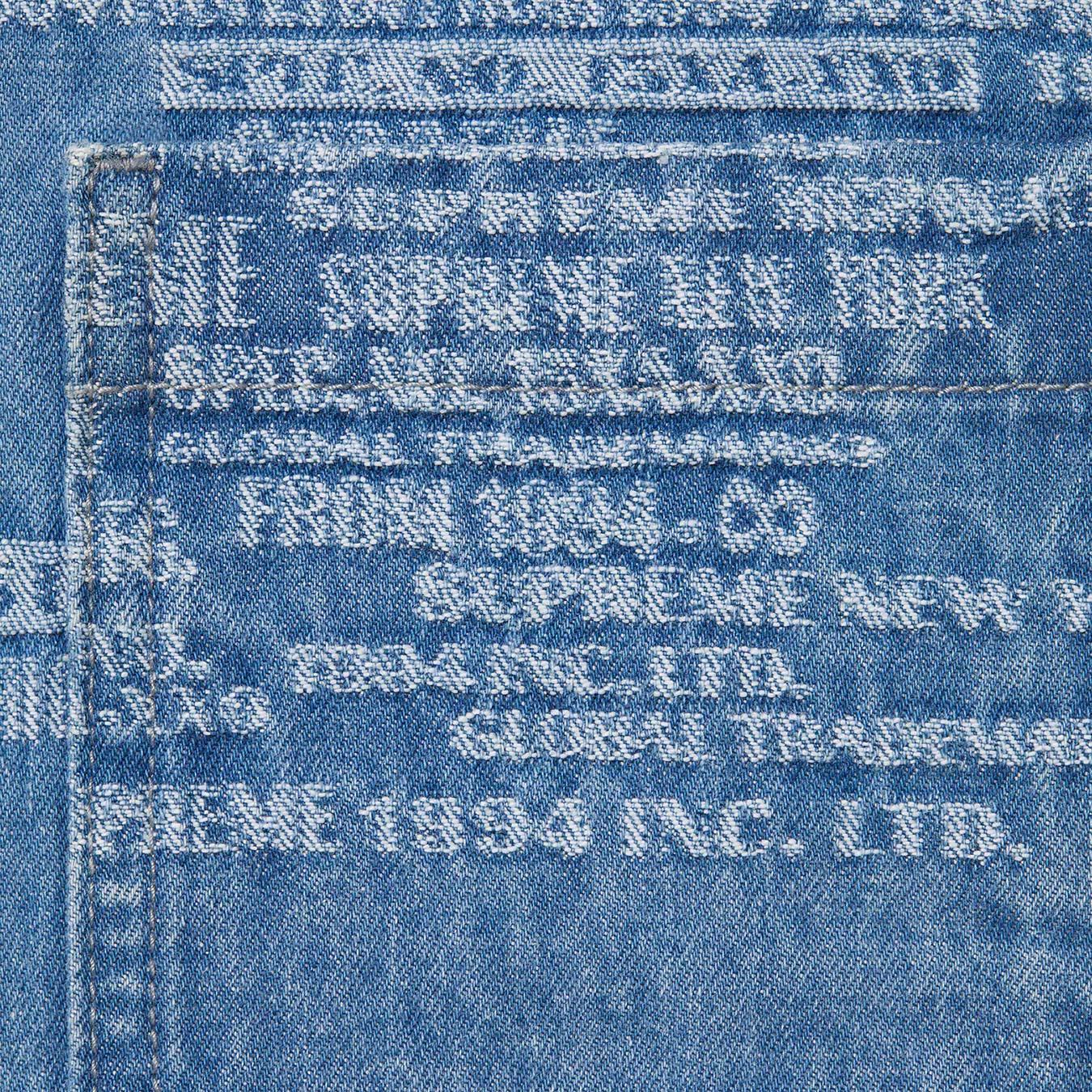 Supreme Trademark Jacquard Denim Shirt