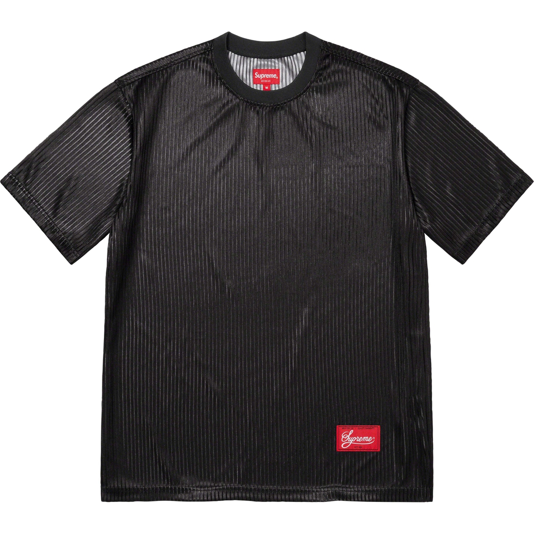Details on Gradient Mesh Stripe Jersey Black from spring summer
                                                    2023 (Price is $98)