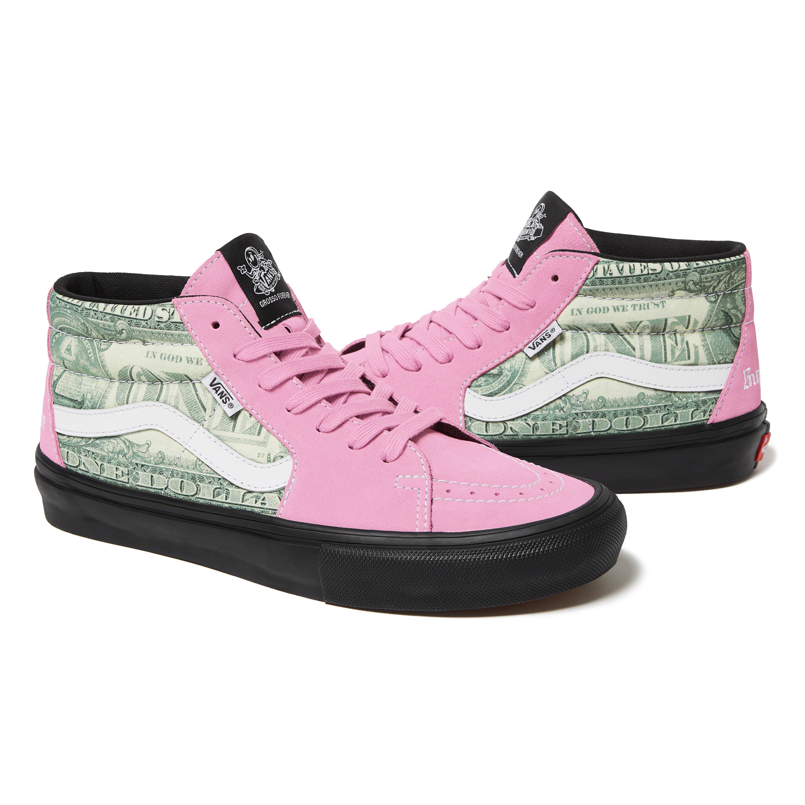 Vans Skate Grosso Mid Supreme Dollar Pink