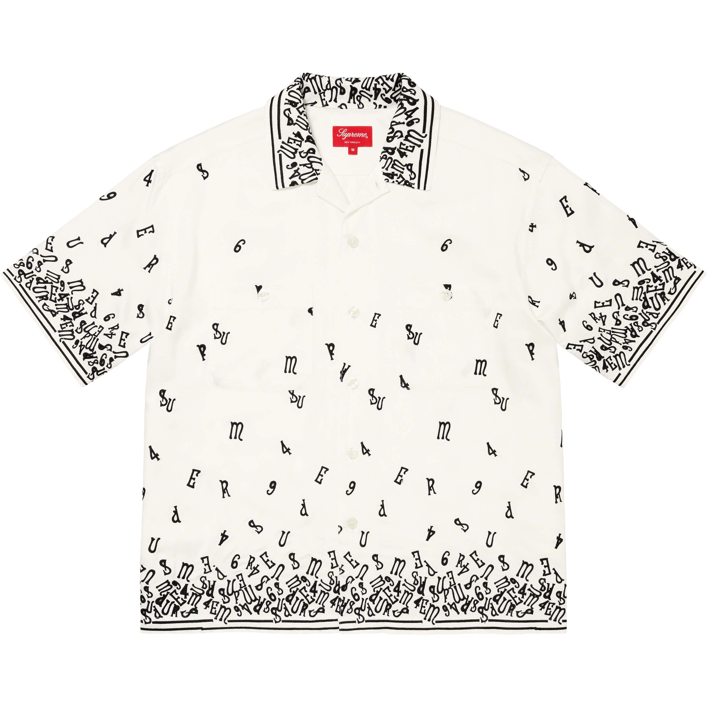 Supreme Nouveau Embroidered S/S Shirt XL