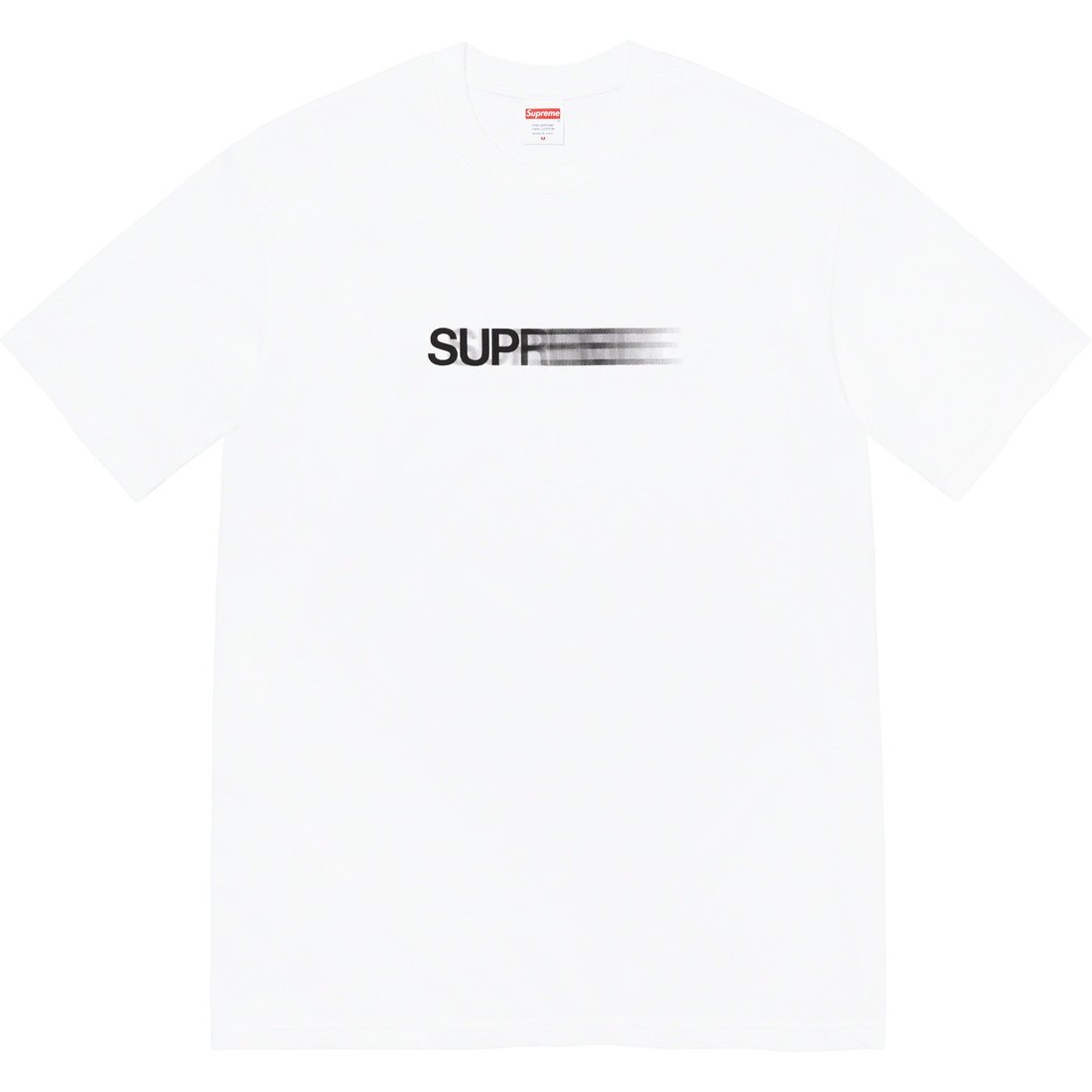 Details on Motion Logo Tee White from spring summer
                                                    2023 (Price is $40)