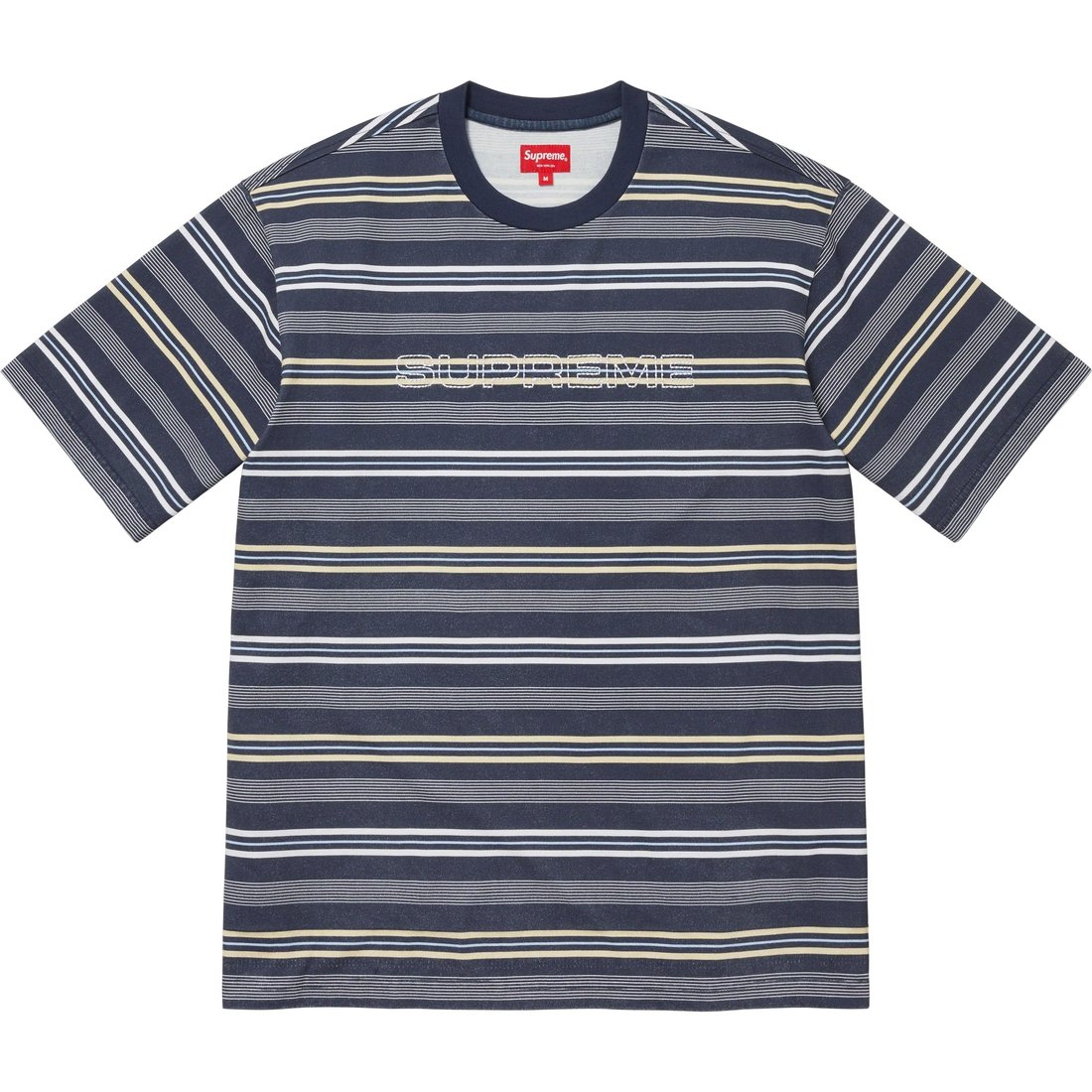 Details on Dash Stripe S S Top Navy from spring summer
                                                    2023 (Price is $88)