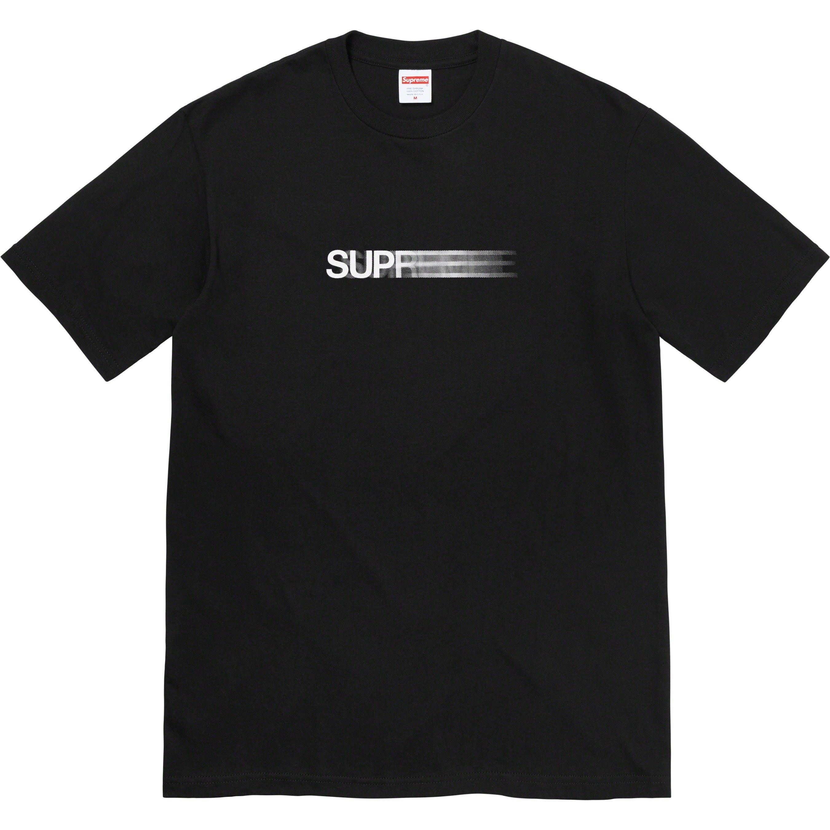supreme motion logo tee M BLACK M付属品レシートのコピー