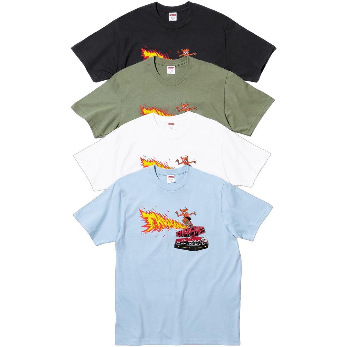 Details on Supreme Thrasher Back Tail Tee None from fall winter
                                                    2024 (Price is $44)