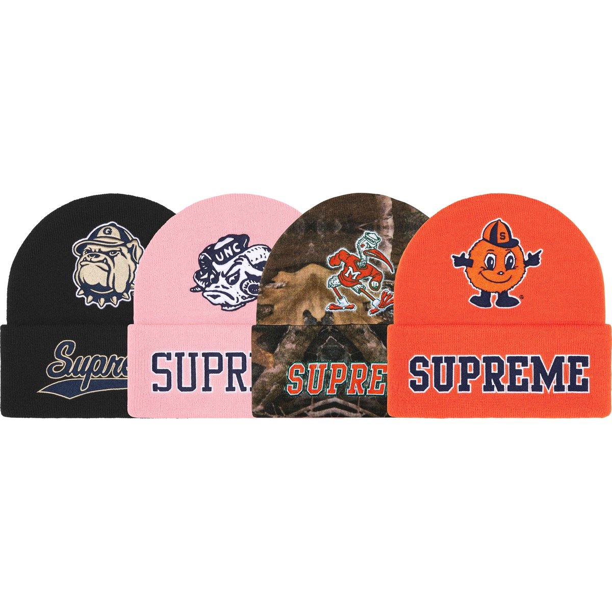 Details on Supreme Mitchell & Ness NCAA Beanie from fall winter
                                            2024 (Price is $48)