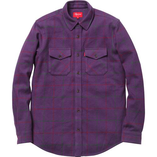 Details on Heavyweight Flannel Windowpane Shirt from fall winter
                                            2012