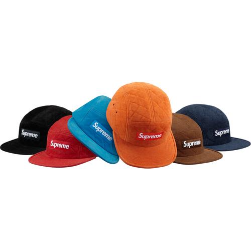 Supreme Quilted Suede Camp Cap for fall winter 13 season
