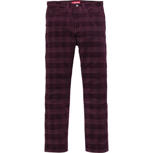 Details on Plaid Cord 5-Pocket Pant None from fall winter
                                                    2014