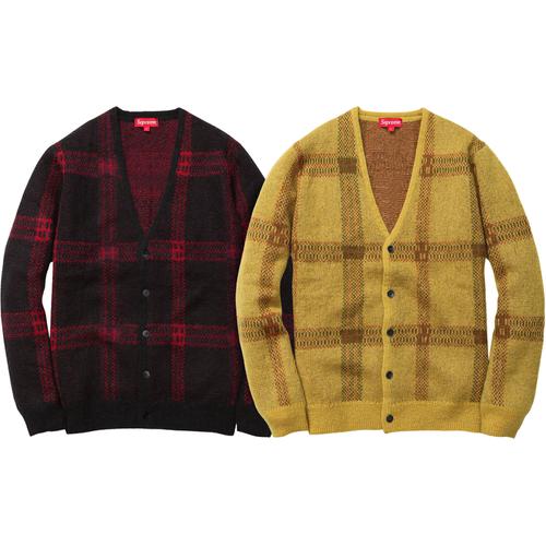 Details on Plaid Mohair Cardigan from fall winter
                                            2014