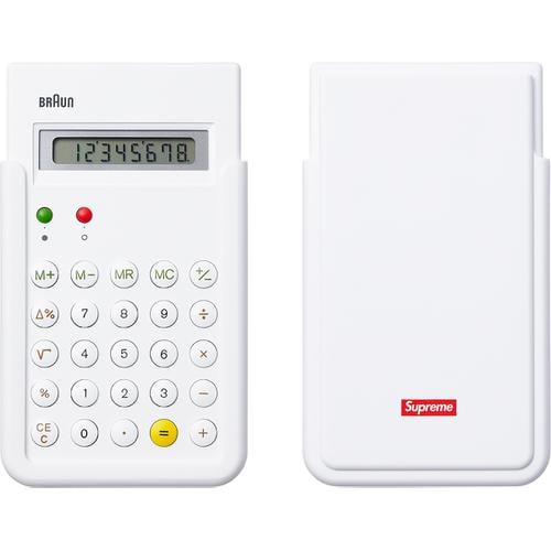Details on Supreme Braun ET66 Calculator from fall winter
                                            2015