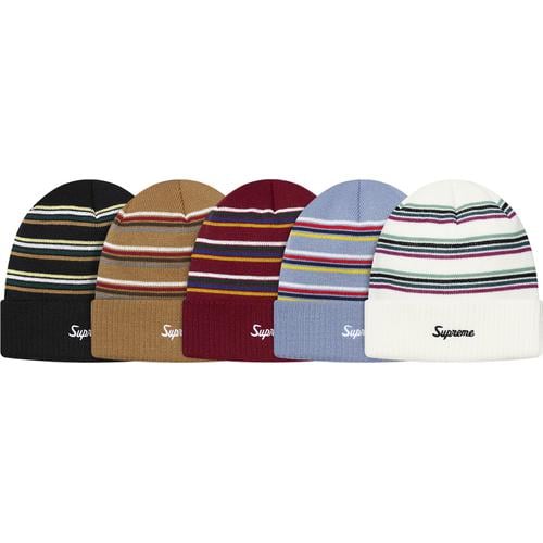 Details on Multi Stripe Beanie from fall winter
                                            2015