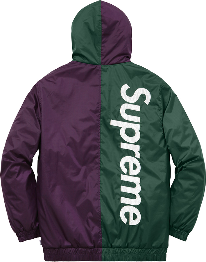 送料無料 Supreme 2-Tone Hooded Sideline Jacket ナイロンジャケット 