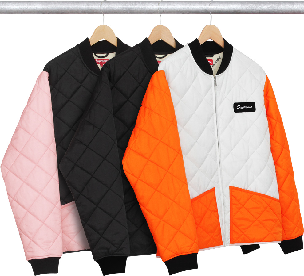 supreme Color Blocked Quilted Jacket