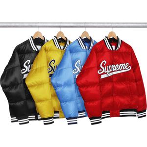 supreme script varsity jacket