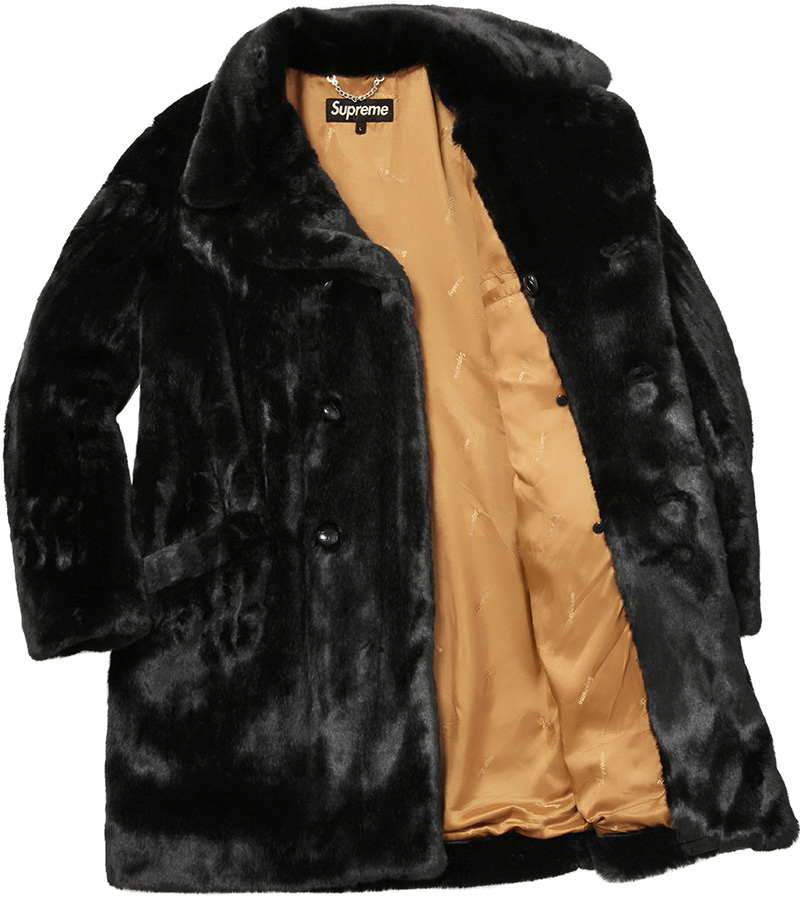 16AW Faux Fur Double Breasted Coat | hartwellspremium.com