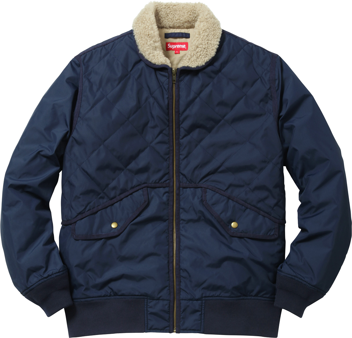 M Supreme Quilted Nylon Tanker Jacket 黒