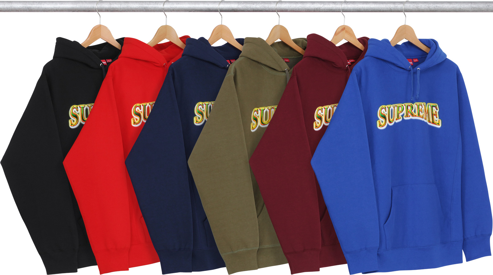 supreme metallic arc hoodie