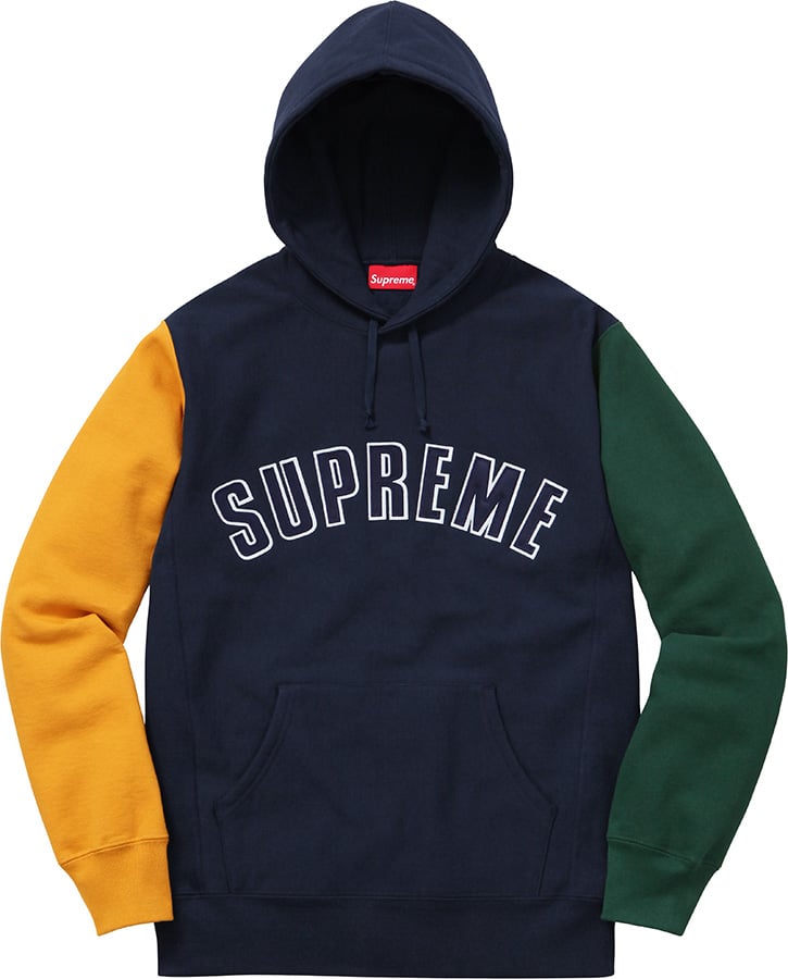 Color Blocked Arc Logo Hooded Sweatshirt - fall winter 2016 - Supreme