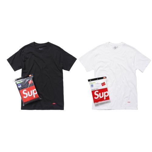 Supreme Supreme Hanes Tagless Tees (3 Pack) released during fall winter 17 season