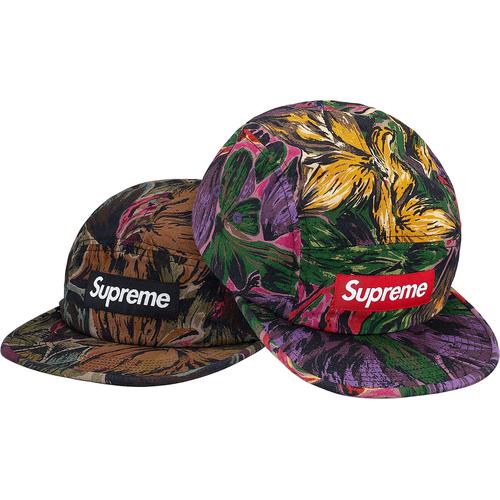 Supreme Painted Floral Camp Cap for fall winter 17 season