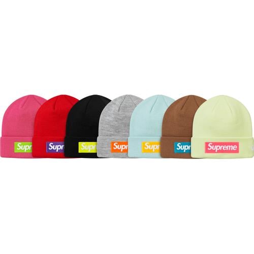 Details on New Era Box Logo Beanie from fall winter
                                            2017 (Price is $38)