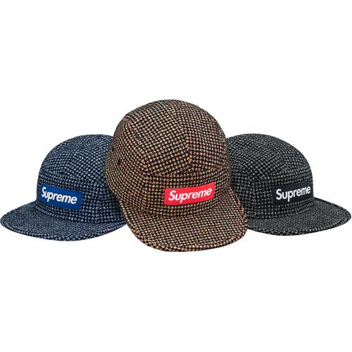 Supreme Bouclé Houndstooth Camp Cap released during fall winter 17 season